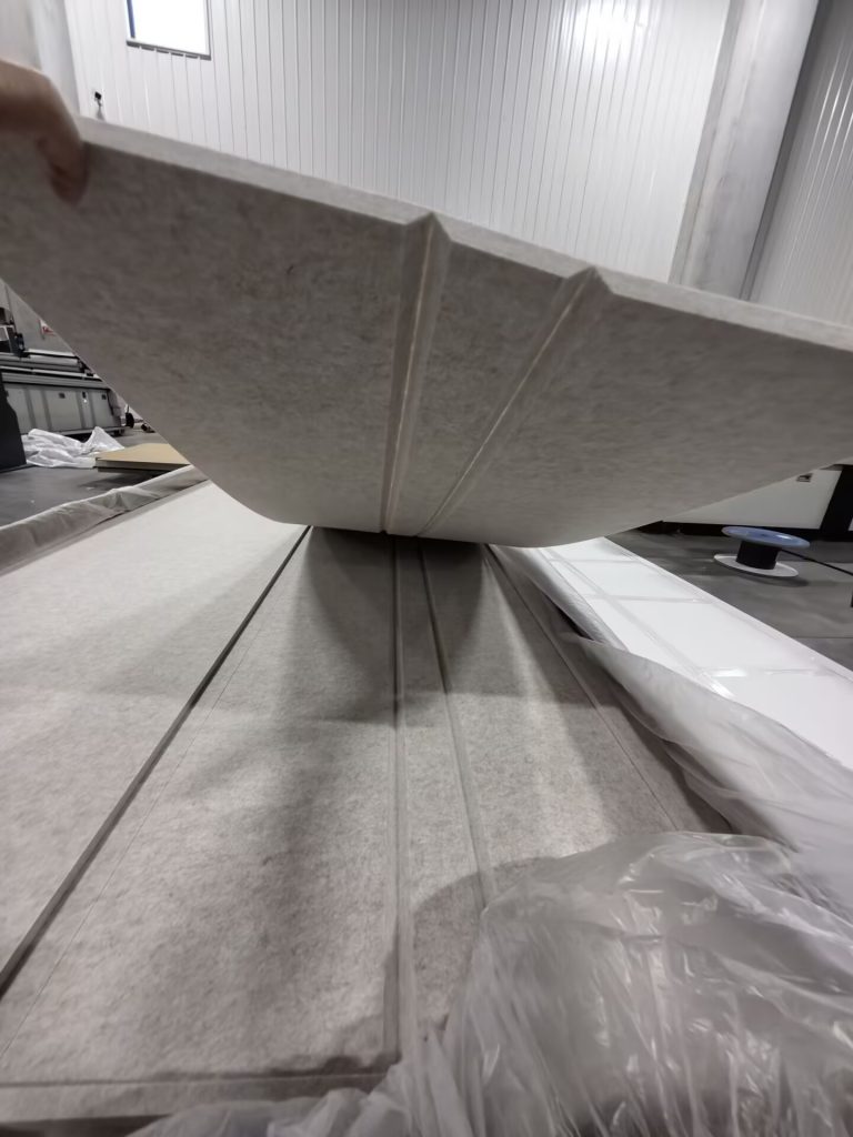 Polyester fiber panel