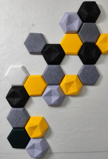 Thermoforming PET felt panel 1